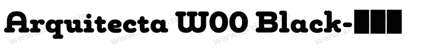 Arquitecta W00 Black字体转换